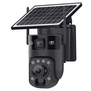 CAMERA BLACK III DUAL 6MP AI VERSION 4G 20x ZOOM SOLAR PANEL 6W LIVE VIEW