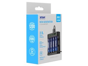 Xtar L4 Li-Ion Charger + 4x AA 1.5V (Mignon LR6) Li-Ion Battery XTAR 4100 mWh - Image 3