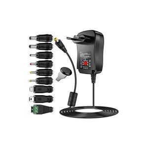 Universal adapter 220V, 30W, 3-12V output adjustable 9 connectors
