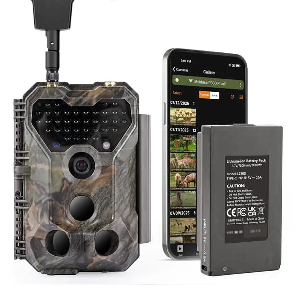 GardePro X70 3.0 ultra battery and app